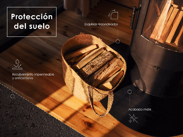 Base quadrada para lareira 100x70 cm