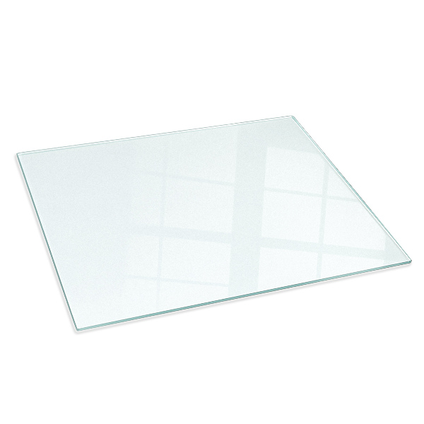 Base de vidro para lareira semitransparente 100x70 cm
