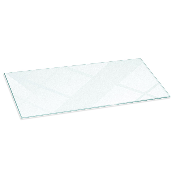 Base de vidro para lareira semitransparente 125x50 cm