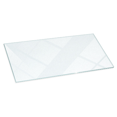 Base de vidro para lareira semitransparente 140x70 cm