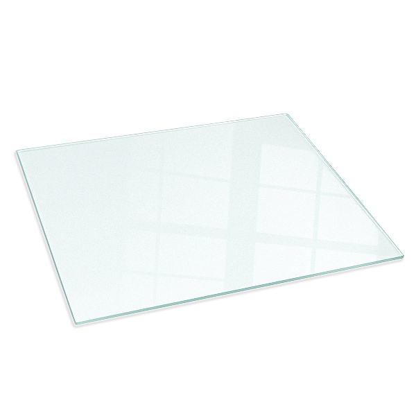 Base de vidro para lareira semitransparente 80x60 cm