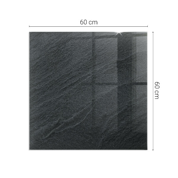 Placa de vidro temperado para lareira Textura de pedra natural