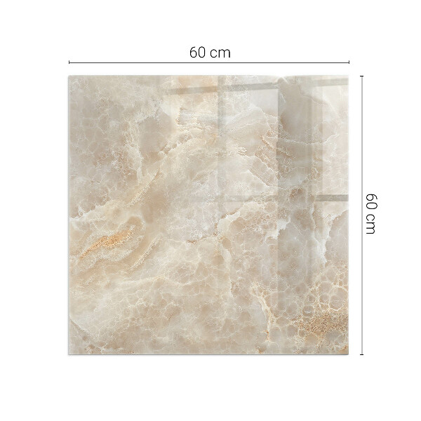 Base de vidro redonda para lareira Padrão de pedra natural