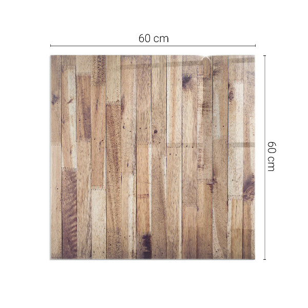 Placa de vidro temperado para lareira Prancha de madeira no layout