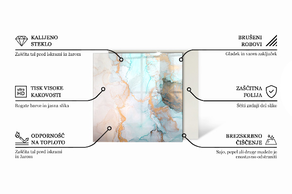 Base de vidro redonda para lareira Padrões de mosaico em azulejos