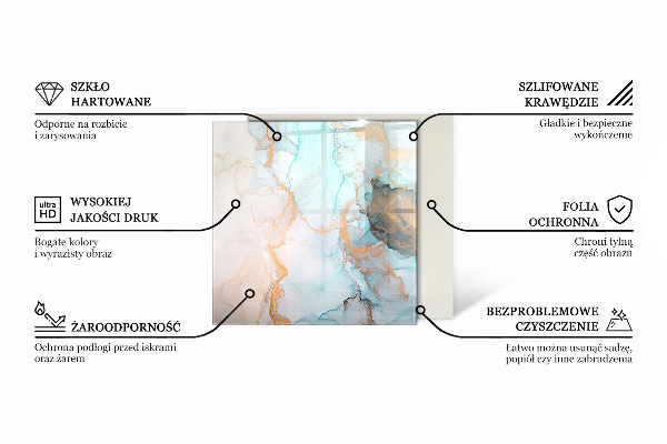Placa de vidro temperado para lareira Caixa com madeira cortada