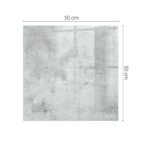 Base de vidro redonda para lareira textura de concreto bruto