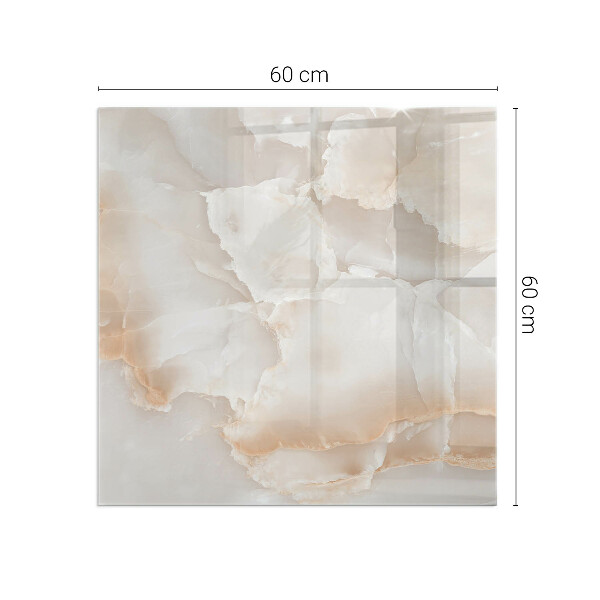 Base de vidro redonda para lareira Padrão de pedra natural