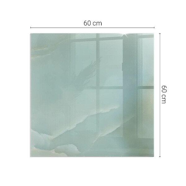 Placa de vidro temperado para lareira Padrão delicado de mármore