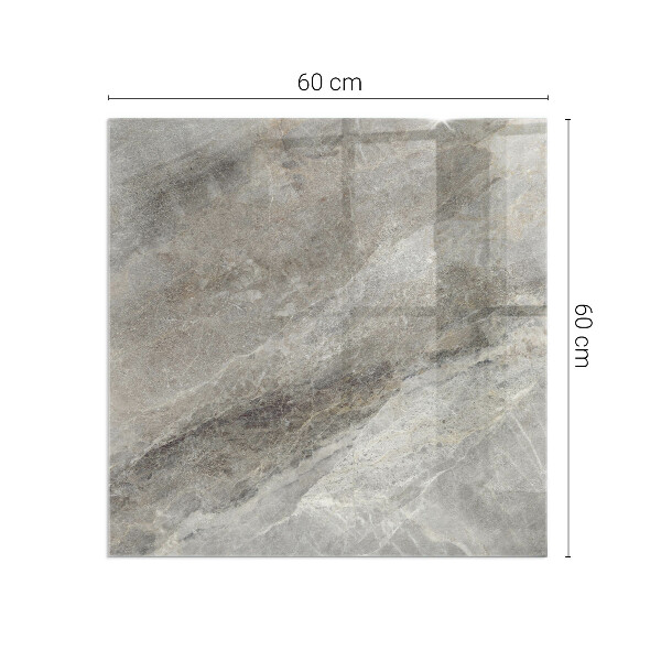 Base de vidro redonda para lareira Padrão de pedra natural