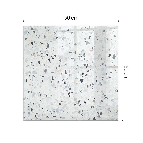 Placa de vidro temperado para lareira Padrão de pedra com partículas