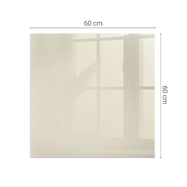 Base de vidro redonda para lareira Cor bege