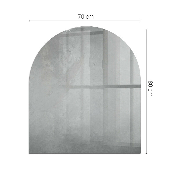 Base de vidro temperado para lareira e fogão Textura de concreto com efeito