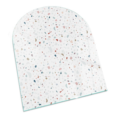 Base de vidro temperado para lareira e fogão Padrão com formas pequenas