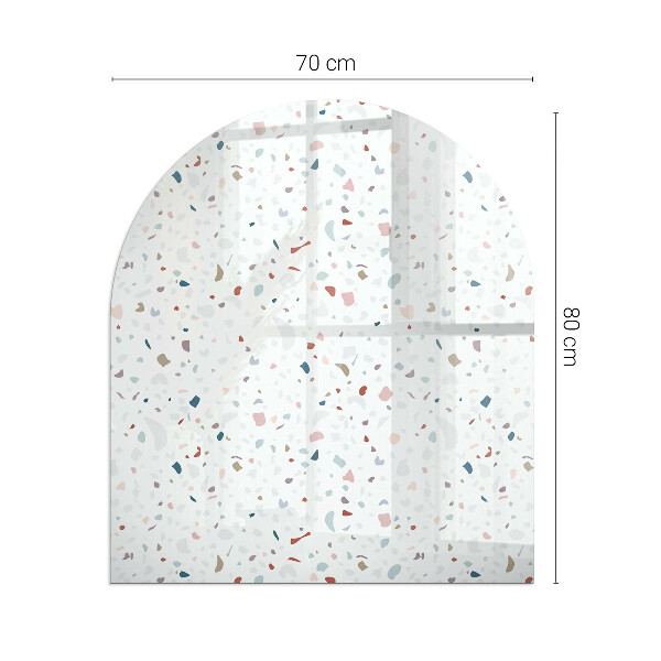 Base de vidro temperado para lareira e fogão Padrão com formas pequenas