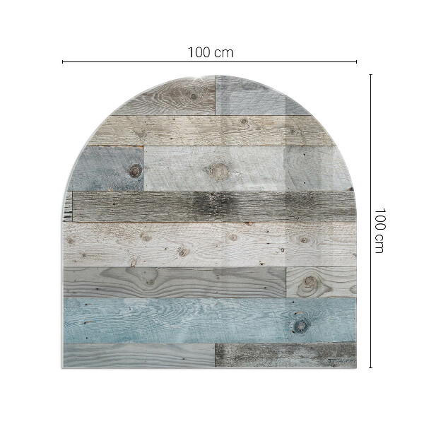 Base de vidro temperado para lareira e fogão Tábuas em diferentes tonalidades