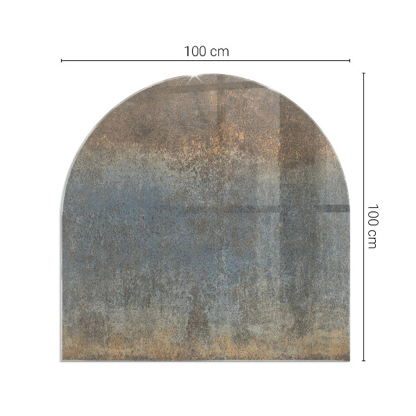 Base de vidro decorativa para lareira Padrão de textura abstrato