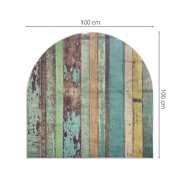 Base de vidro temperado para lareira e fogão Tábuas em diferentes tonalidades