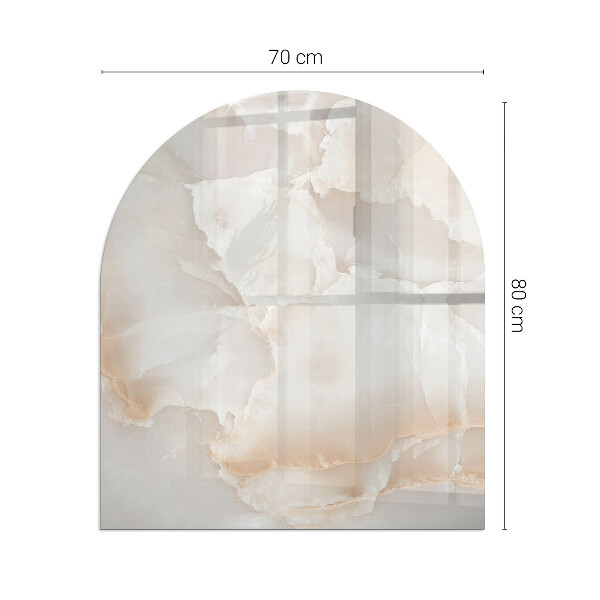 Base de vidro temperado para lareira e fogão Padrão de pedra natural