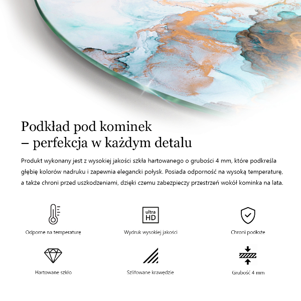 Base de vidro temperado para lareira e fogão Buquê de flores em detalhe