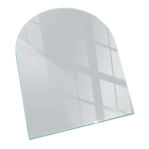 Base de vidro decorativa para lareira Cor cinza