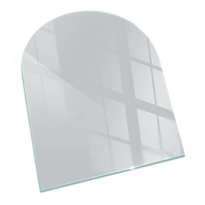 Base de vidro decorativa para lareira Cor cinza