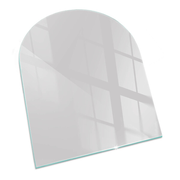 Base de vidro decorativa para lareira Cor cinza