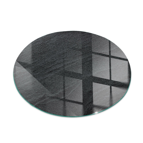 Base de vidro quadrada para lareira Textura de pedra natural