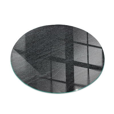 Base de vidro quadrada para lareira Textura de pedra natural