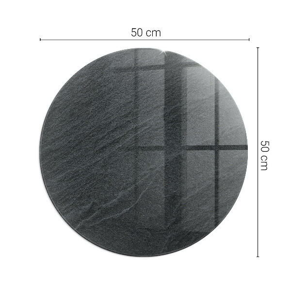 Base de vidro quadrada para lareira Textura de pedra natural