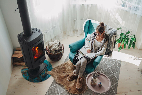 Base de vidro quadrada para lareira Padrão orgânico abstrato