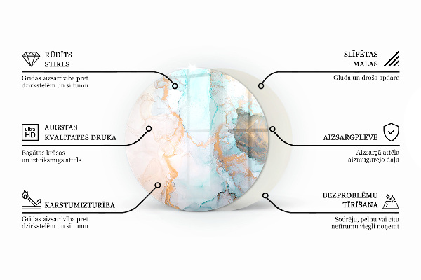 Base de vidro em quarto de círculo para lareira Textura de pedra natural