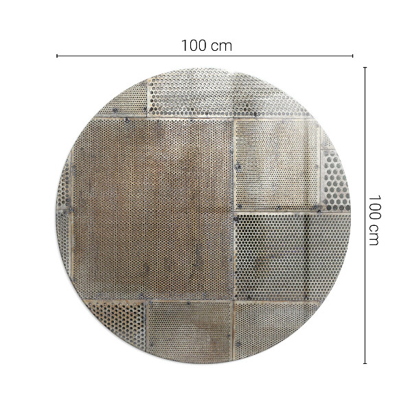 Base de vidro quadrada para lareira Padrão de chapa perfurada