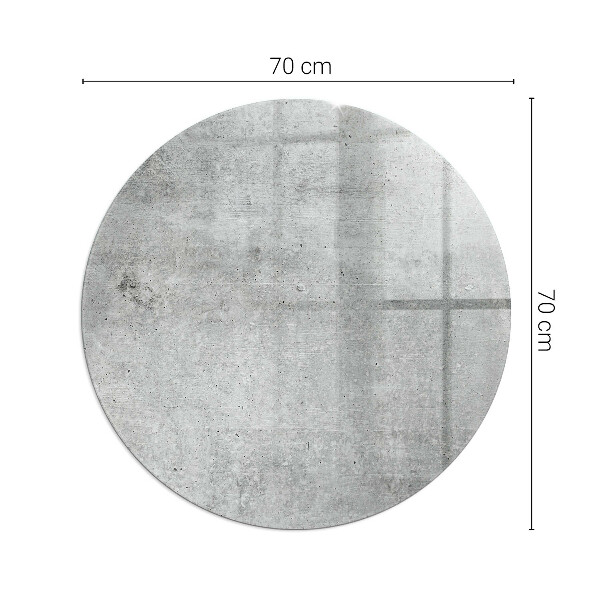 Base de vidro quadrada para lareira textura de concreto bruto