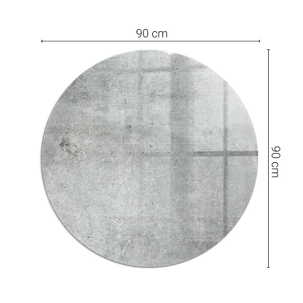 Base de vidro quadrada para lareira textura de concreto bruto