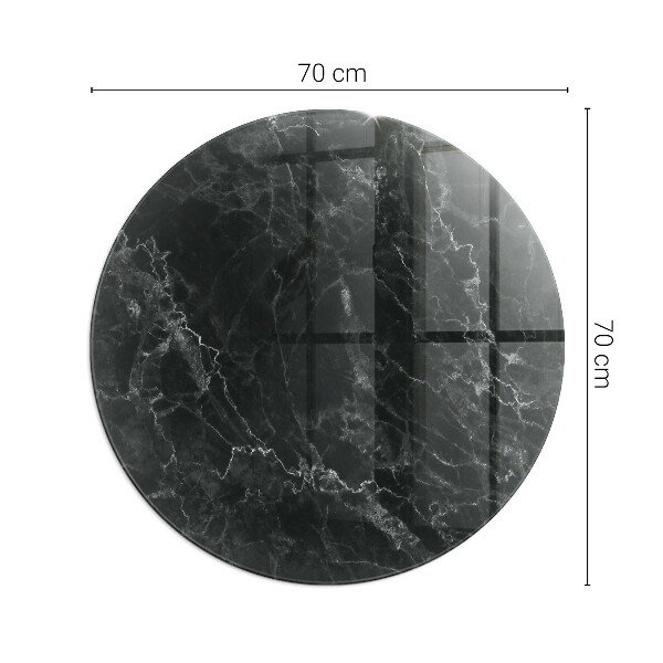 Base de vidro quadrada para lareira Elegante padrão de mármore