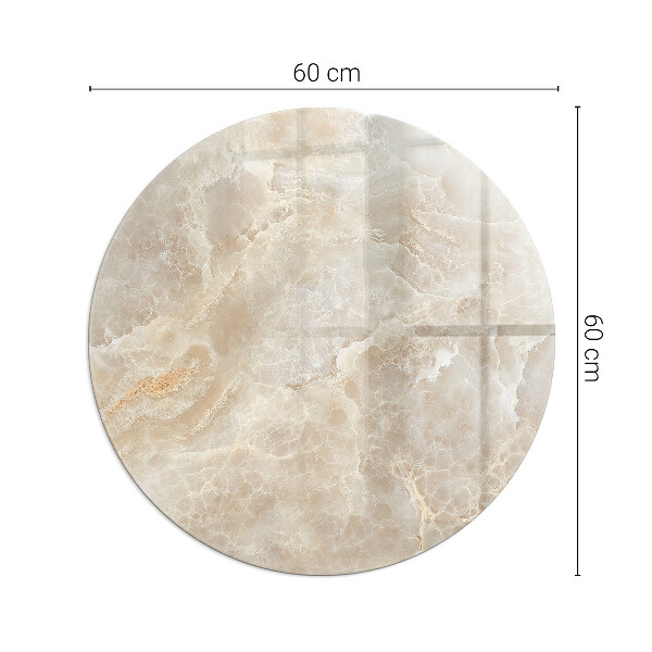 Base de vidro em quarto de círculo para lareira Padrão de pedra natural