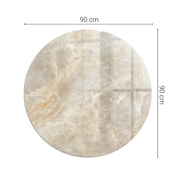 Base de vidro em quarto de círculo para lareira Padrão de pedra natural