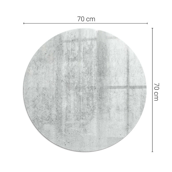Base de vidro quadrada para lareira textura de concreto bruto