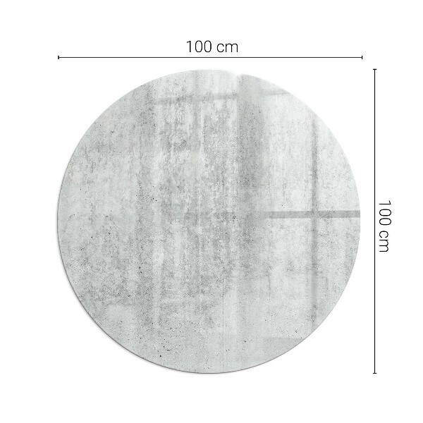 Base de vidro quadrada para lareira textura de concreto bruto