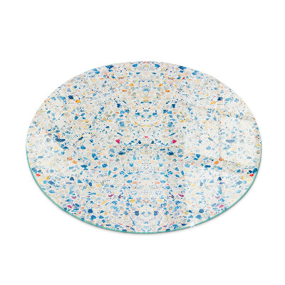 Base de vidro quadrada para lareira Padrão de textura abstrato