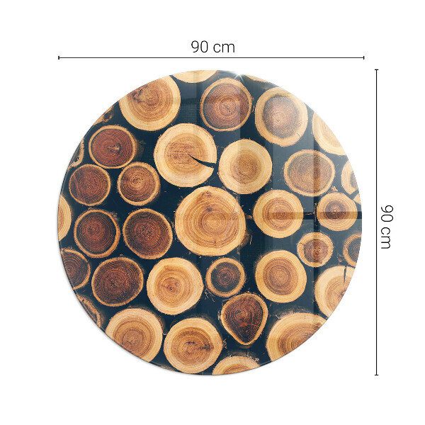 Base de vidro quadrada para lareira Caixa com madeira cortada