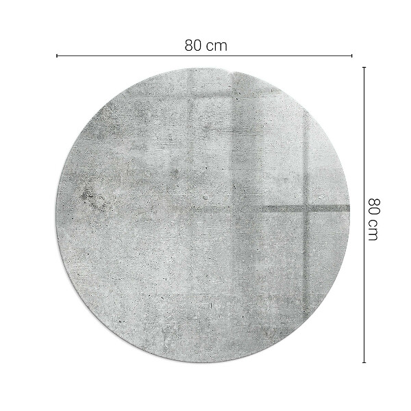 Base de vidro quadrada para lareira textura de concreto bruto