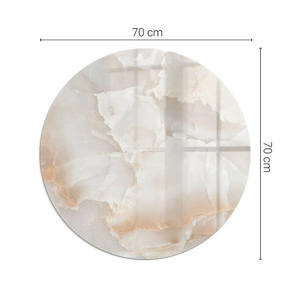 Base de vidro em quarto de círculo para lareira Padrão de pedra natural