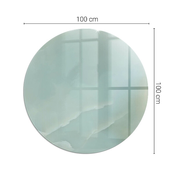 Base de vidro quadrada para lareira Padrão delicado de mármore
