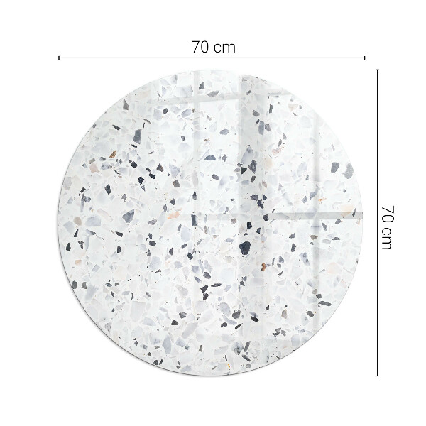 Base de vidro quadrada para lareira Padrão de pedra com partículas