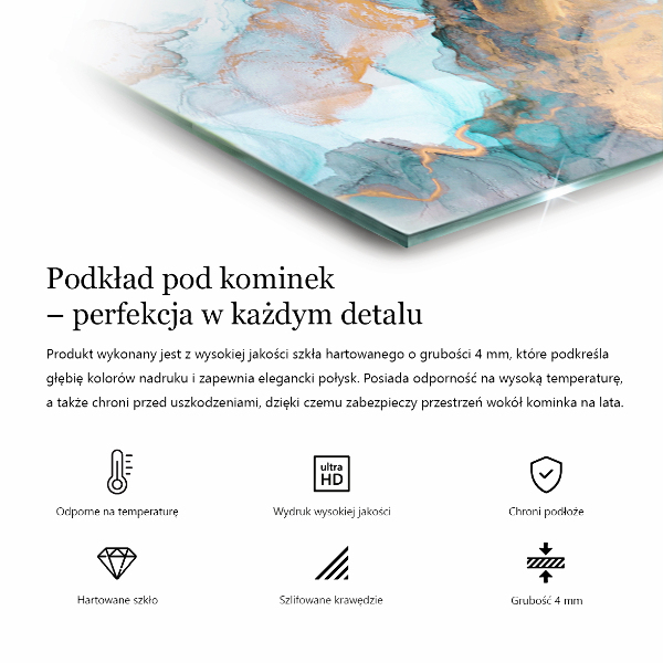 Base de vidro quadrada para lareira Cor Roxo Claro