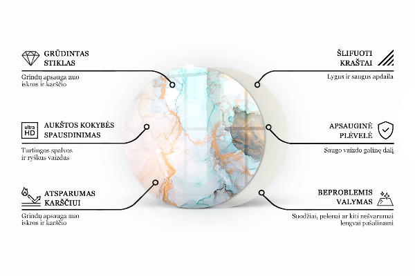Base de vidro quadrada para lareira Cor Cinza claro