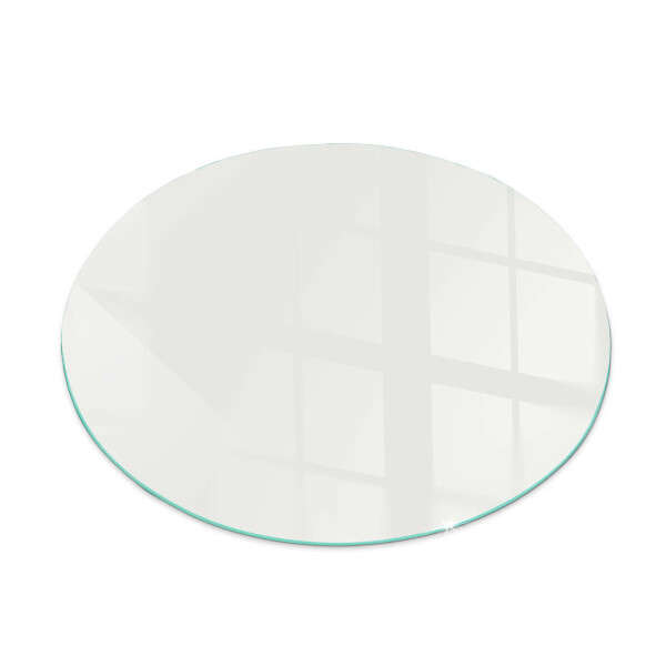 Base de vidro em quarto de círculo para lareira Cor marfim