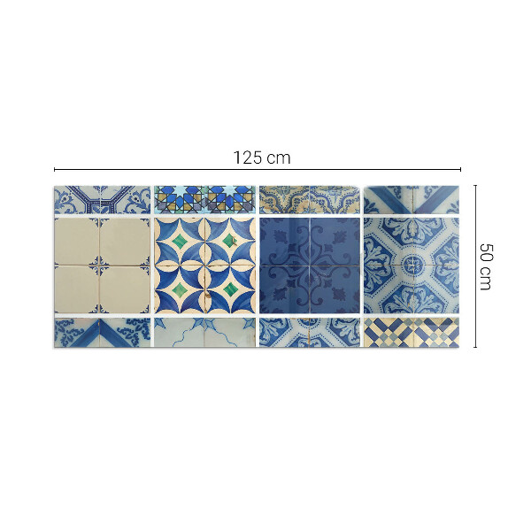Base de vidro temperado para lareira Padrões de azulejos de cerâmica